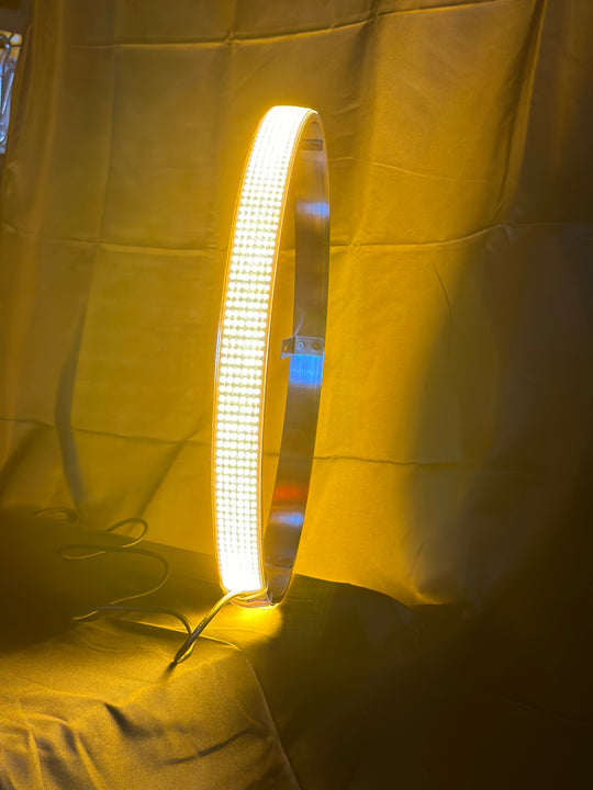 6 Row Switchback Pure White / Amber Wheel Lights