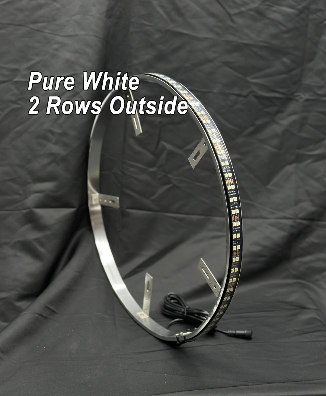 Pure White Dual Row Wheel Lights