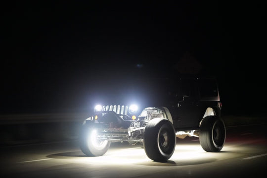 Pure White Dual Row Wheel Lights