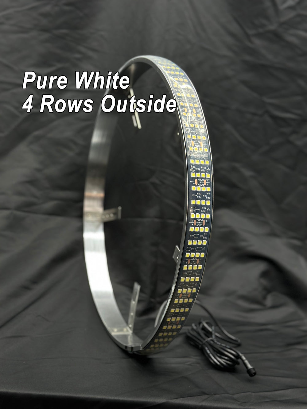 Pure White Quad Row Wheel Lights