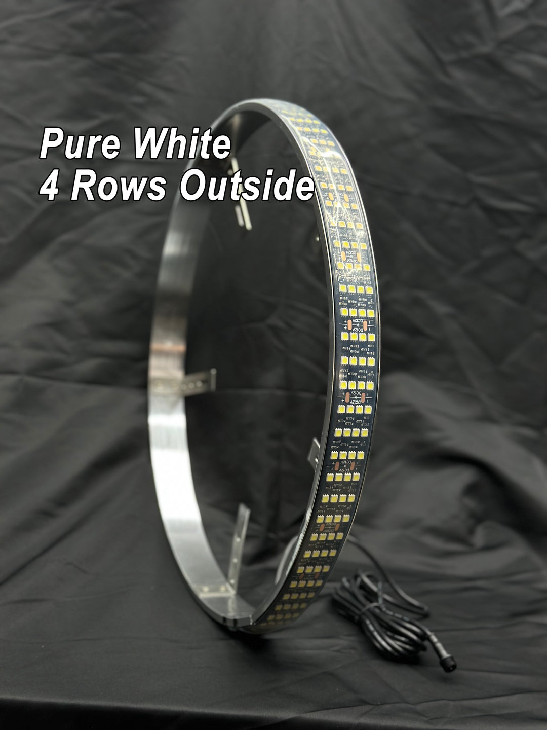 Pure White Quad Row Wheel Lights
