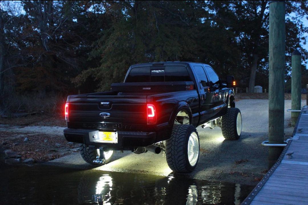 Pure White Quad Row Wheel Lights