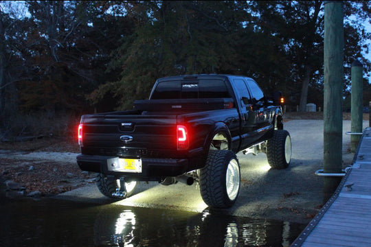 Pure White Quad Row Wheel Lights