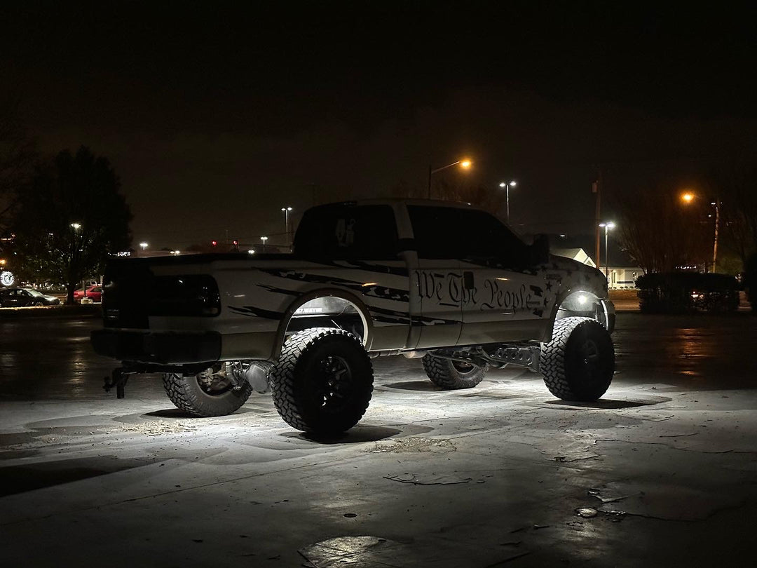 Pure White 9 LED Rock Lights