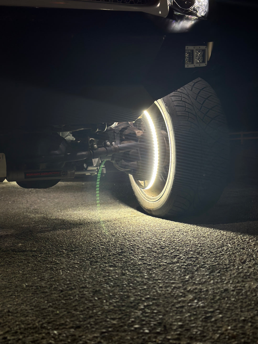 Pure White Dual Row Wheel Lights