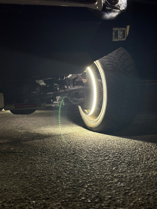 Pure White Dual Row Wheel Lights