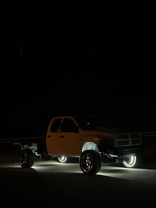 Pure White Dual Row Wheel Lights