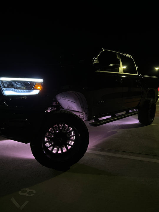 RGB+W LED Wheel Lights Dual / Quad Row