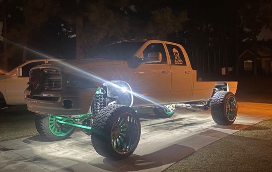 Pure White 9 LED Rock Lights