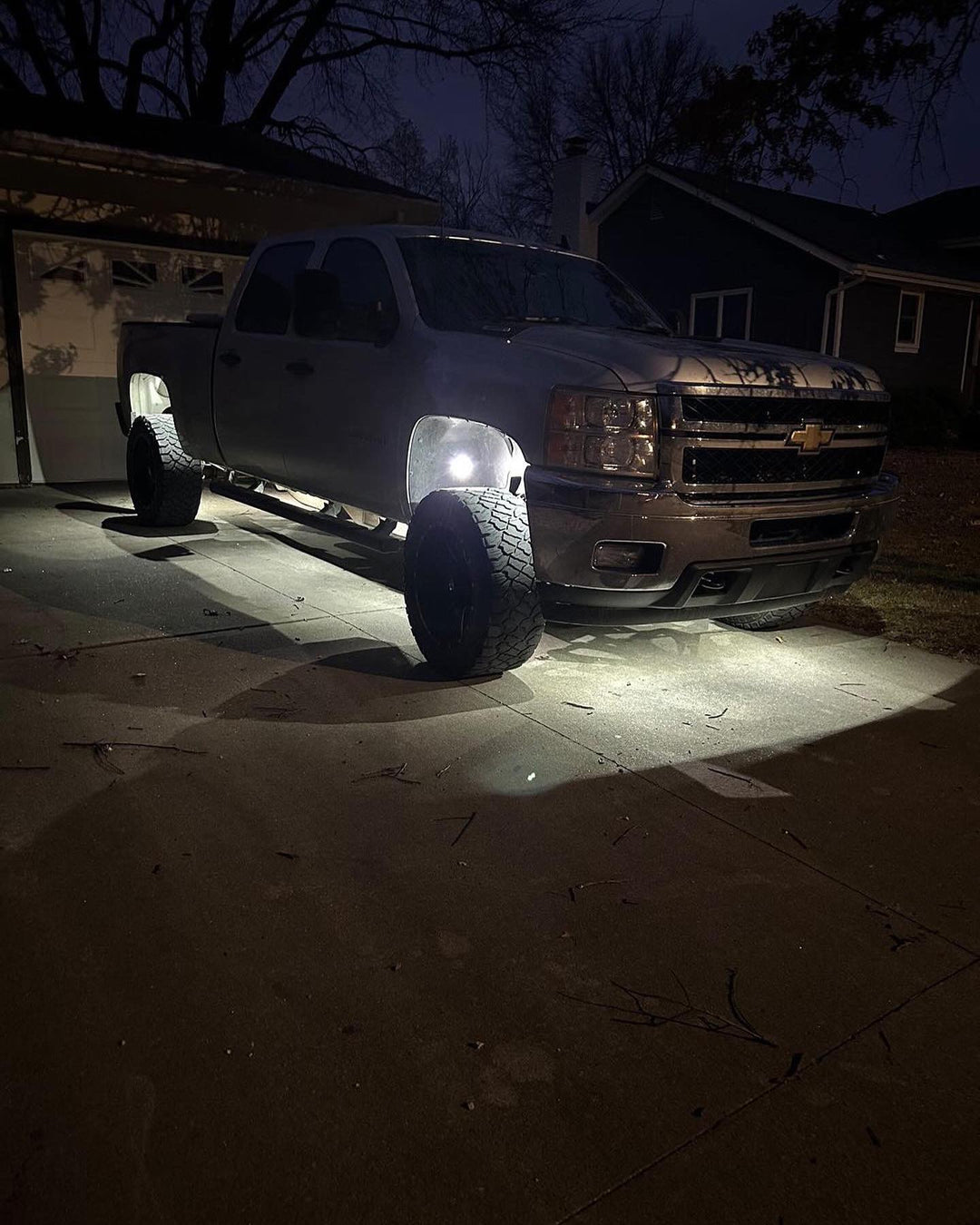Pure White 9 LED Rock Lights