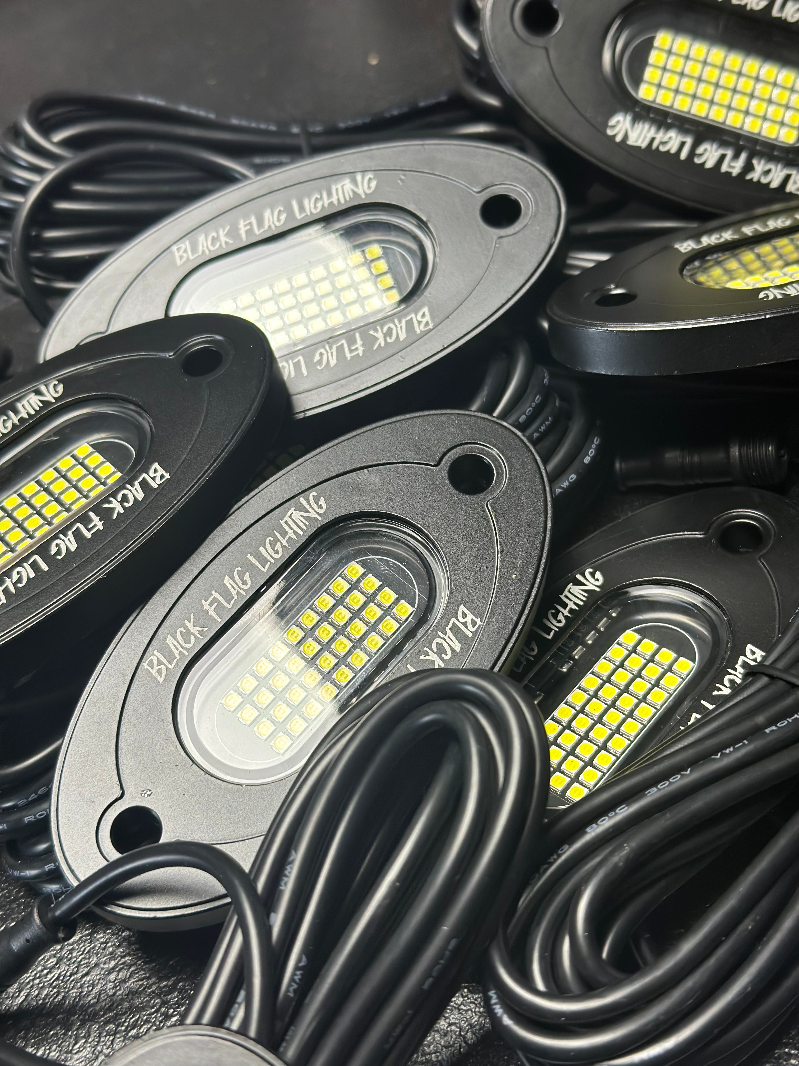 104 LED Chip Pure White Rock Lights – BlackFlagLighting
