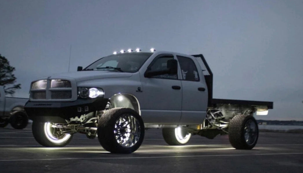 Pure White Dual Row Wheel Lights