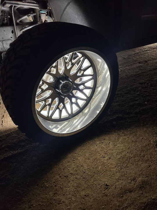 Pure White Quad Row Wheel Lights