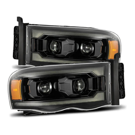 ARex Luxx LED Headlights: Dodge Ram (02-05) - Alpha-Black (Set)