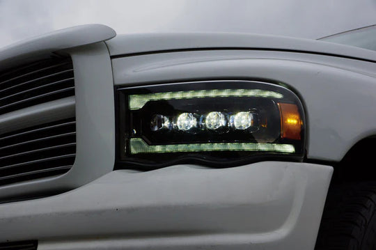 ARex Nova LED Headlights: Dodge Ram (02-05) - Black (Set)