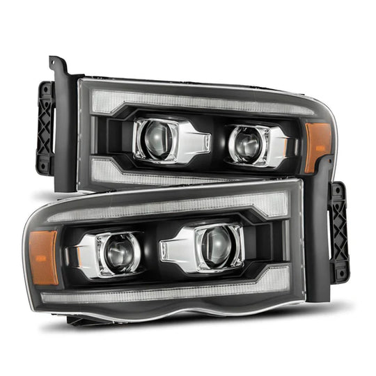 ARex Pro Halogen Headlights: Dodge Ram (02-05) - Black (Set)