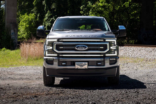 XBG LED DRL Grille Inserts: Ford Super Duty Platinum (20-22) (White)