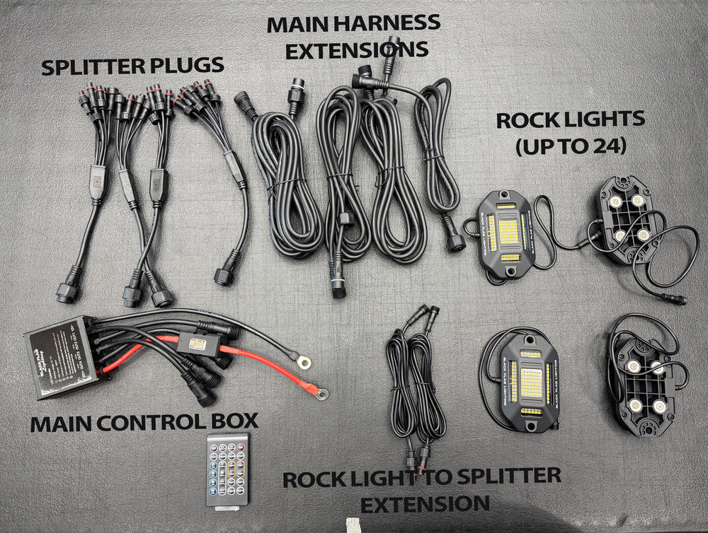120 LED Chip Pure White Rock Lights