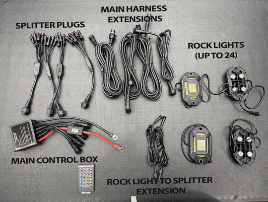 120 LED Chip Pure White Rock Lights