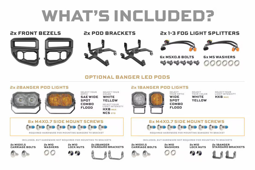 Morimoto Banger LED Fog Lights: Ford Super Duty OE LED (20-22)