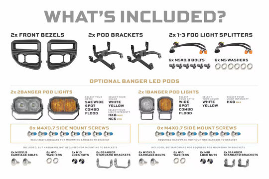 Morimoto Banger LED Fog Lights: Ford Super Duty OE LED (20-22)