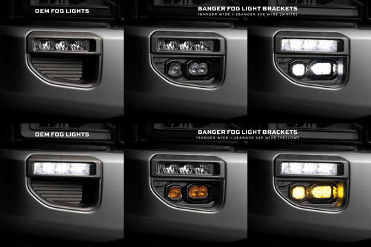 Morimoto Banger LED Fog Lights: Ford Super Duty OE LED (20-22)