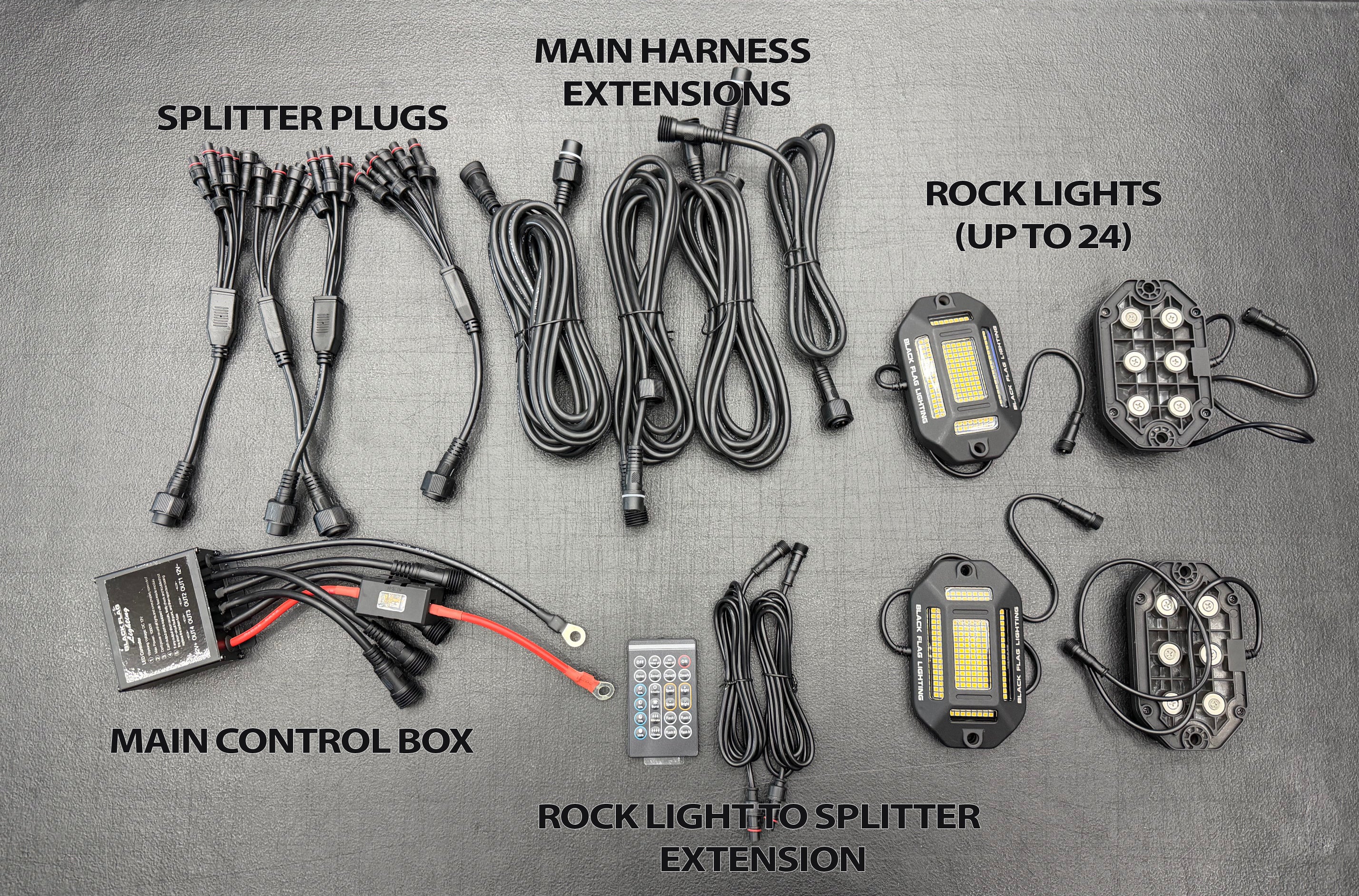 168 LED Chip Pure White Rock Lights – BlackFlagLighting