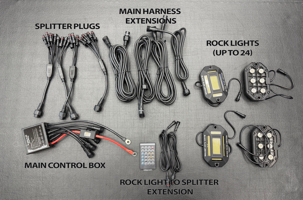 168 LED Chip Pure White Rock Lights