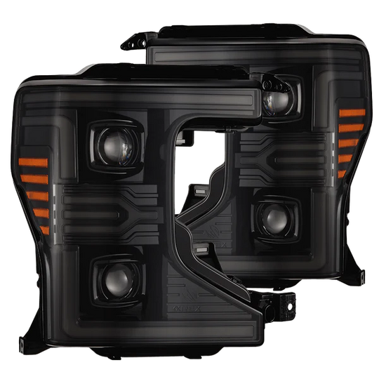 20-22 Ford Super Duty LUXX-Series LED Projector Headlights Alpha-Black