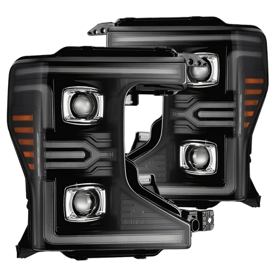 20-22 Ford Super Duty LUXX-Series LED Projector Headlights Black