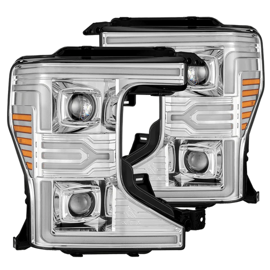 20-22 Ford Super Duty LUXX-Series LED Projector Headlights Chrome