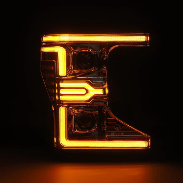 20-22 Ford Super Duty LUXX-Series LED Projector Headlights Chrome