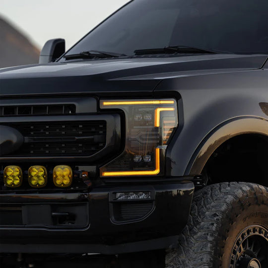 20-22 Ford Super Duty NOVA-Series LED Projector Headlights Black