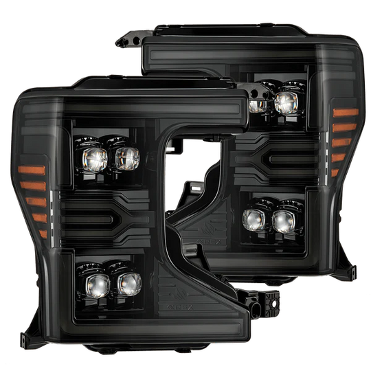 20-22 Ford Super Duty NOVA-Series LED Projector Headlights Alpha-Black