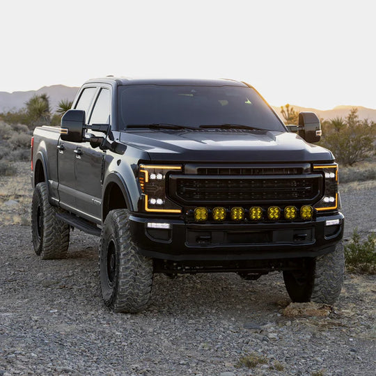 20-22 Ford Super Duty NOVA-Series LED Projector Headlights Alpha-Black