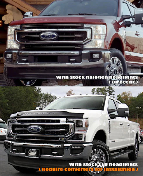 20-22 Ford Super Duty LUXX-Series LED Projector Headlights Black