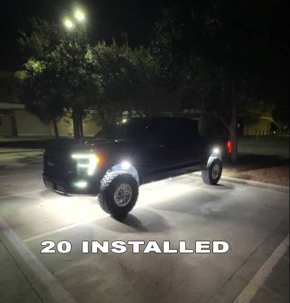 120 LED Chip Pure White Rock Lights