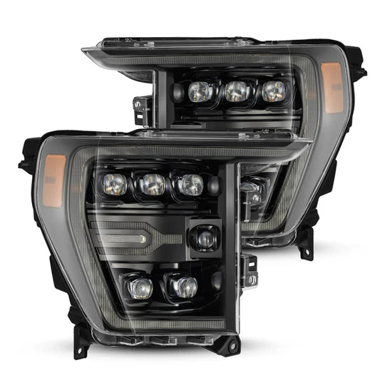 AlphaRex (NOVA-Series) (21-22) Ford F150 LED Projector Headlights - Alpha-Black