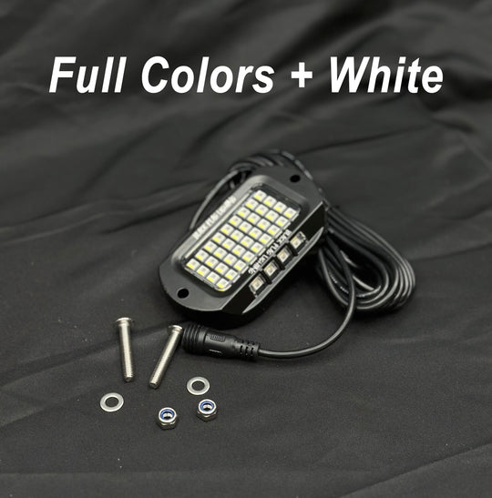 48 LED Chip RGBW Rock Lights(Pure White + Colored)