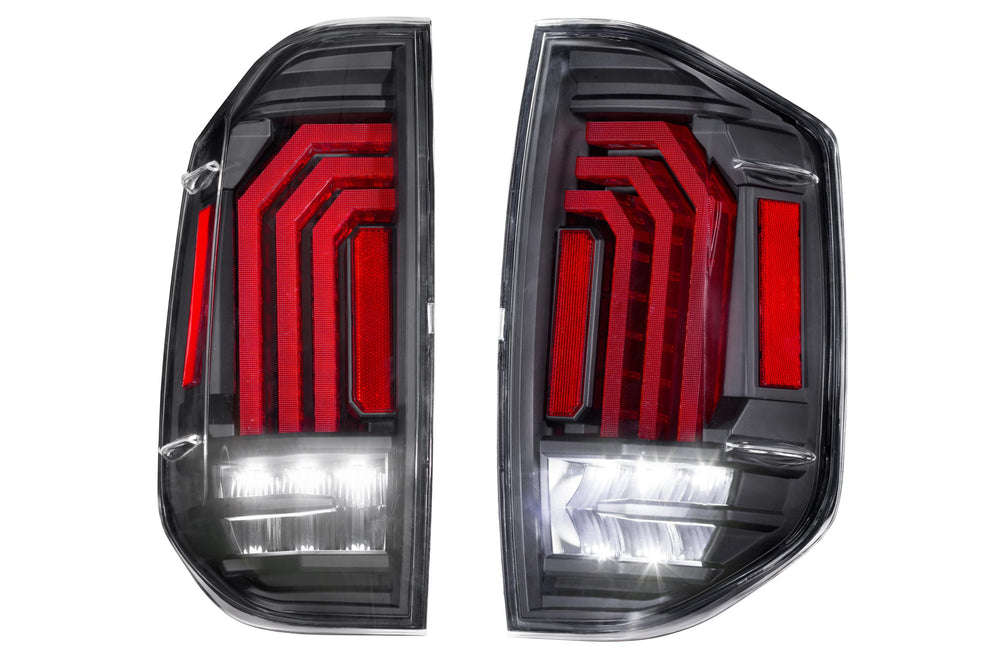 XB LED Tail Lights: Toyota Tundra (14-21) (Pair / Black)