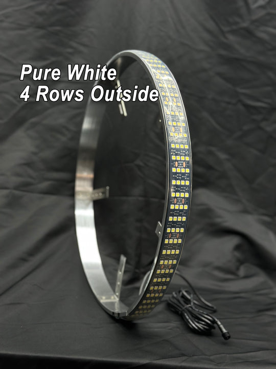 Pure White Quad Row Wheel Lights