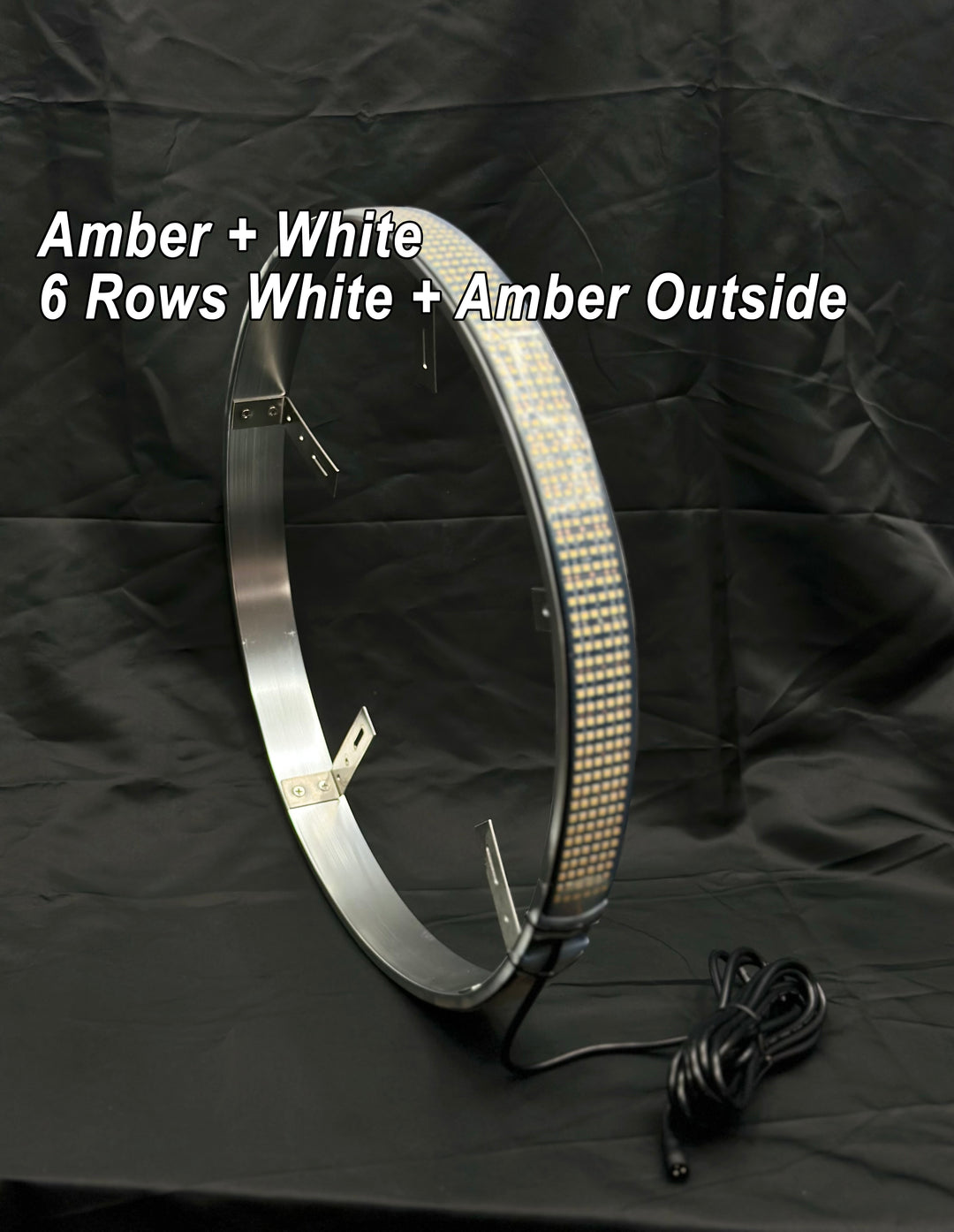 6 Row Switchback Pure White / Amber Wheel Lights