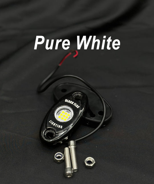 Pure White 9 LED Rock Lights