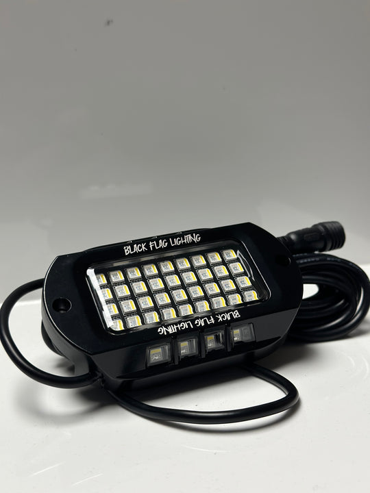 48 LED Chip RGBW Rock Lights(Pure White + Colored)