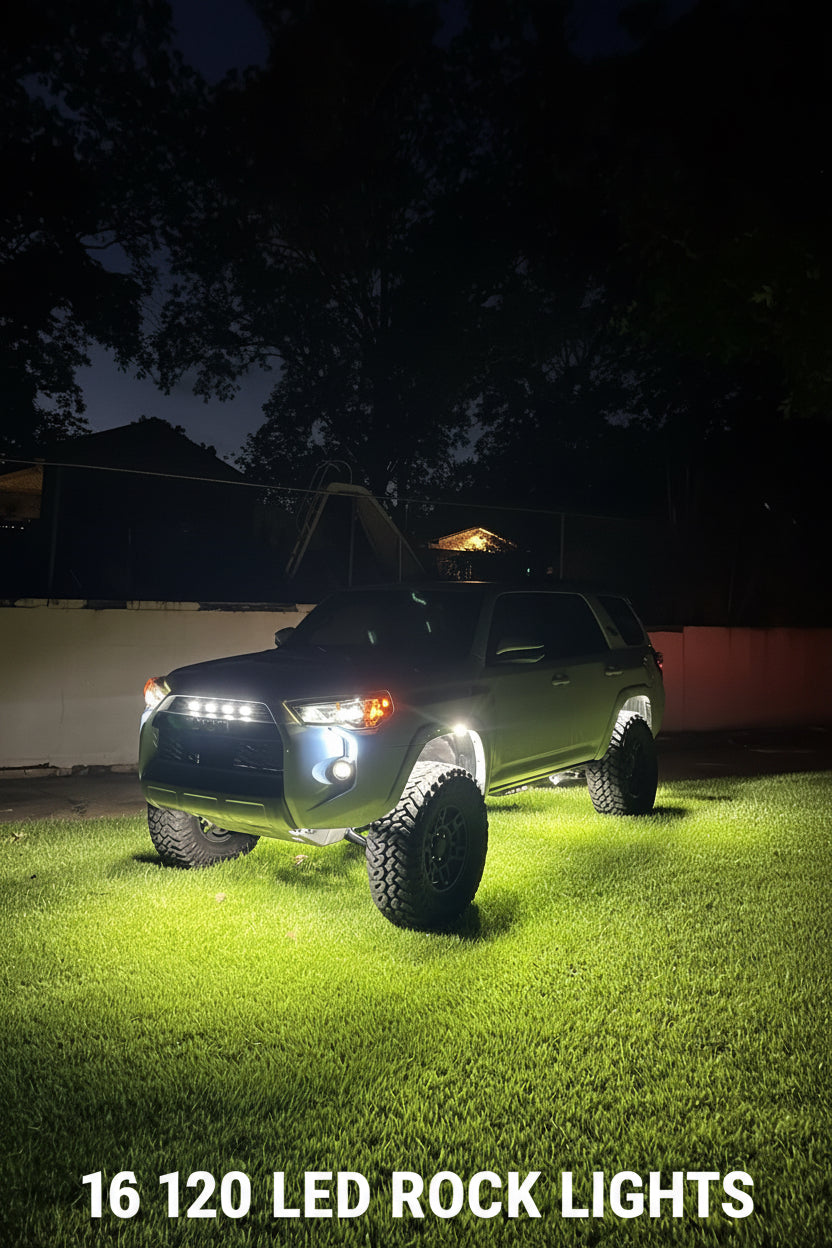 120 LED Chip Pure White Rock Lights