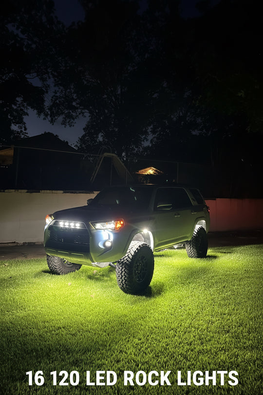 120 LED Chip Pure White Rock Lights