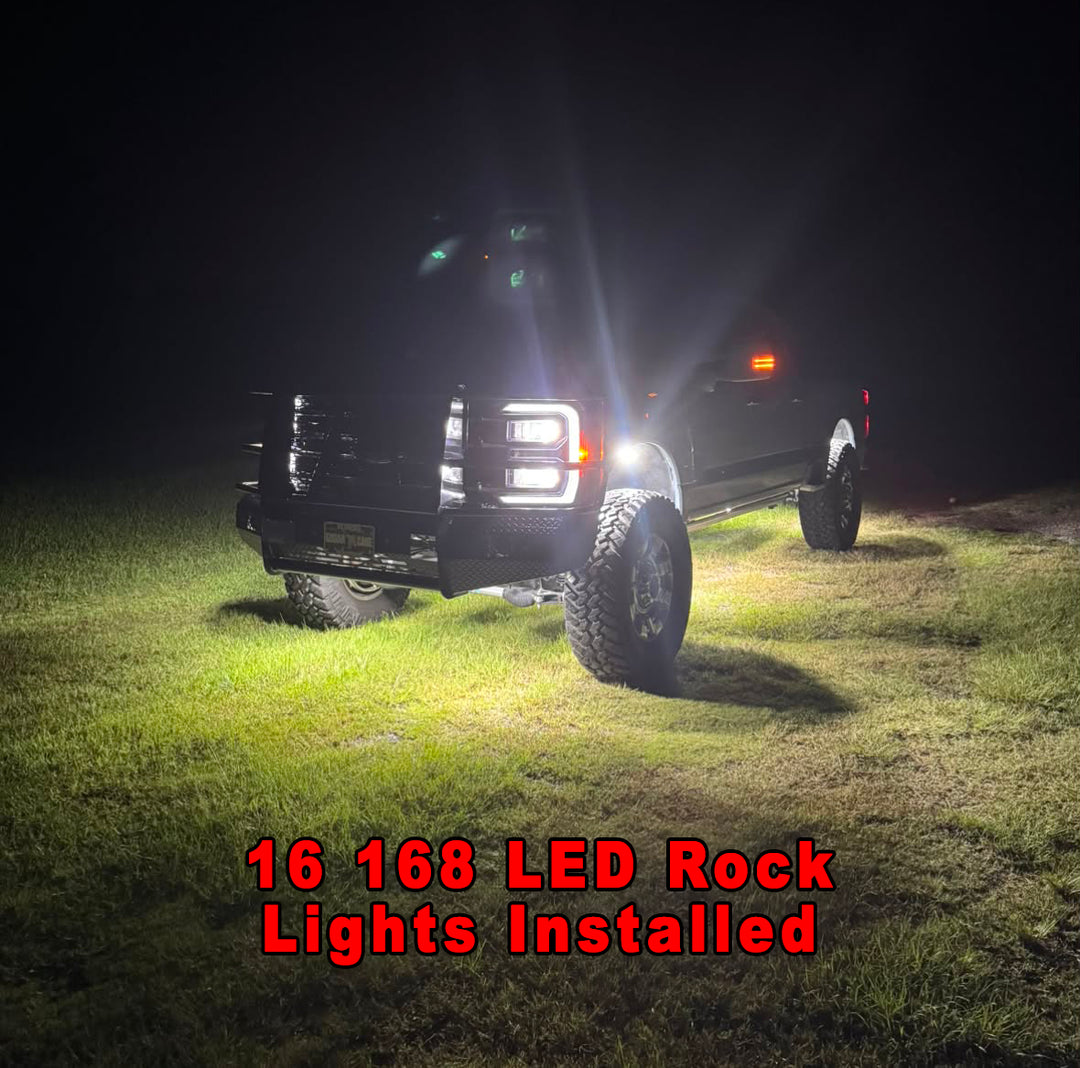 168 LED Chip Pure White Rock Lights