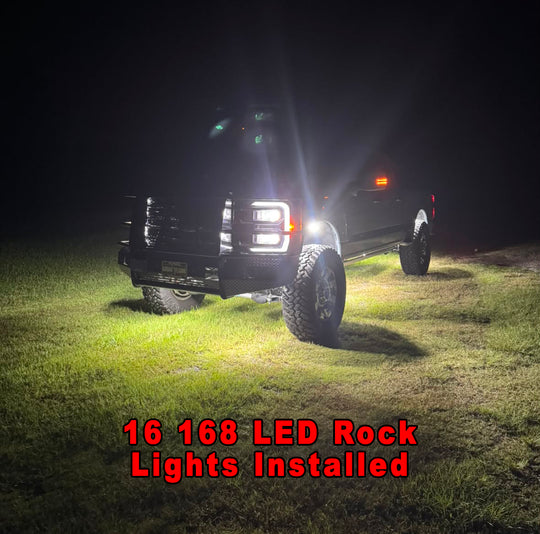 168 LED Chip Pure White Rock Lights