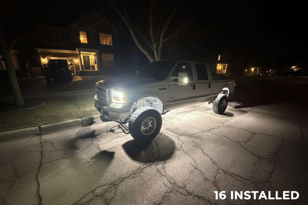 168 LED Chip Pure White Rock Lights