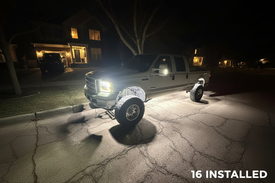 168 LED Chip Pure White Rock Lights